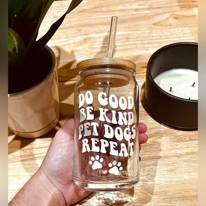 Brand New Reusable Glass Tumbler